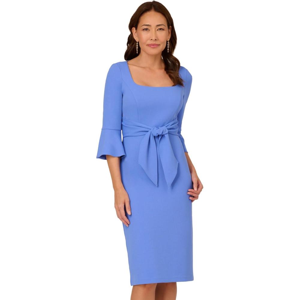 image:imageAdrianna Papell Womens Bell Sleeve Tie Front DressPrecious Peri
