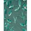 Adrianna Papell Womens Bead Long Dress with Godets(Green Slate)