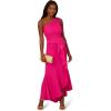 Adrianna Papell Womens Beaded Knit Crepe Gown(Fuchsia)