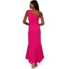 Adrianna Papell Womens Beaded Knit Crepe Gown(Fuchsia)
