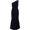 Adrianna Papell Womens Beaded Knit Crepe Gown(Midnight)