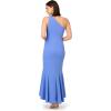 Adrianna Papell Womens Beaded Knit Crepe Gown(Precious Peri)