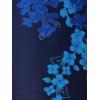 Adrianna Papell Womens Border Jacquard Dress(Blue Multi)