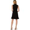 Adrianna Papell Womens Chiffon Short Dress(Black)