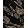 Adrianna Papell Womens Crinkle Metallic Mesh Gown(Black/Gold)