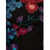 Adrianna Papell Womens Embroidered Short Dress(Black Multi)