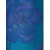 Adrianna Papell Womens Floral Jacquard High Low Dress(Teal/Blue)