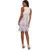 Adrianna Papell Women’s Leaf Embroidered A-line Dress(Blue Multi)