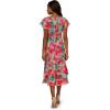 Adrianna Papell Womens Printed Short Dress(Turquoise Multi)