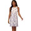 Adrianna Papell Women’s Leaf Embroidered A-line Dress(Blue Multi)