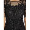 Adrianna Papell Womens Beaded Long Gown(Black)