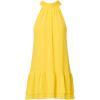 Adrianna Papell Women’s Chiffon Trapeze Short Dress(Hyper Yellow)