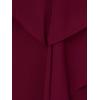 Adrianna Papell Womens Crepe and Chiffon Gown(Cabernet)