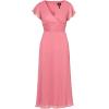 Adrianna Papell Womens Crinkle Mesh Midi Dress(Faded Rose)