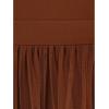 Adrianna Papell Womens Knit and Mesh Midi Dress(Timber)