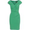 Adrianna Papell Women’s Pleated Layered Short Dress(Botanic Green)