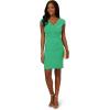 Adrianna Papell Women’s Pleated Layered Short Dress(Botanic Green)
