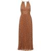 Adrianna Papell Womens Print Pleat Ankle Dress(Mink/Ivory)
