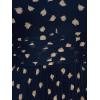 Adrianna Papell Womens Print Pleat Ankle Dress(Navy/Ivory)