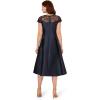 Adrianna Papell Womens Mikado Short Dress(Midnight)