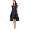 Adrianna Papell Womens Mikado Short Dress(Midnight)