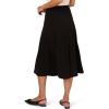 Adrianna Papell Womens A-line Gored Seamed Midi Skirt(Black)