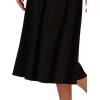 Adrianna Papell Womens A-line Gored Seamed Midi Skirt(Black)