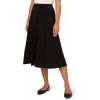 Adrianna Papell Womens A-line Gored Seamed Midi Skirt(Black)