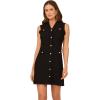 Adrianna Papell Womens Waffle Textured Sleeveless Midi Length Sweater Dress(Black)