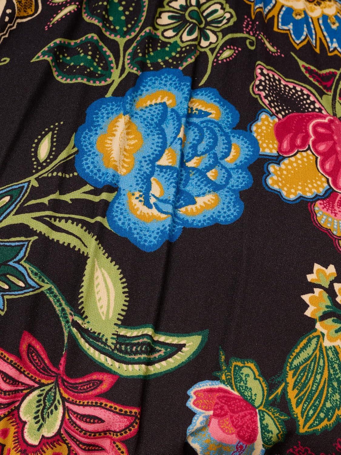 image:imageAdrianna Papell Womens Smocked Printed Short DressBlack Multi