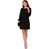Adrianna Papell Womens Crepe Short Dress(Black)