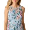 Adrianna Papell Womens Embroidered Midi Dress(Blue Multi)
