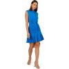 Adrianna Papell Womens Knit Short Dress(Indigo)