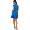 Adrianna Papell Womens Knit Short Dress(Indigo)