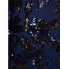 Adrianna Papell Womens Leaf Sequin Maxi Dress(Navy/Black)
