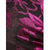 Adrianna Papell Womens Metallic Velvet Cowl Dress(Black/Violet)