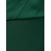Adrianna Papell Womens One Shoulder Satin Crepe Gown(Deep Forest)