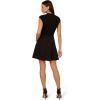 Adrianna Papell Womens Ponte Combo Short Dress(Black)