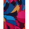 Adrianna Papell Womens Printed Short Flounce Dress(Berry Multi)