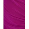 Adrianna Papell Womens Shirred Jersey Midi Dress(Wild Magenta)