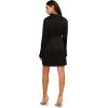 Adrianna Papell Womens Short Satin Dress(Black)
