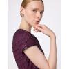 Adrianna Papell Womens Short Sleeve Blouson Beaded Gown(Cassis)