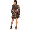Adrianna Papell Women’s Smocked Printed Short Dress(Black Multi)