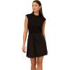 Adrianna Papell Womens Ponte Combo Short Dress(Black)