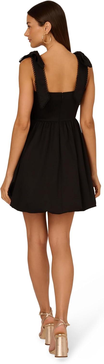 image:imageAdrianna Papell Womens Tie Shoulder Bubble DressBlack