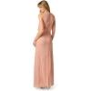 Adrianna Papell Bead Blouson Long Dress, Coral Coast(Coral Coast)