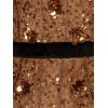 Adrianna Papell Women’s Beaded Halter Long Dress, Copper, 8