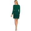 Adrianna Papell Womens Combo Fabric Mini Dress(Dark Ivy)