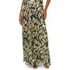 Adrianna Papell Womens Foil Leaf Draped Gown(Green Pine/Gold)