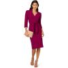Adrianna Papell Womens Front Tie Short Dress(Wildberry)